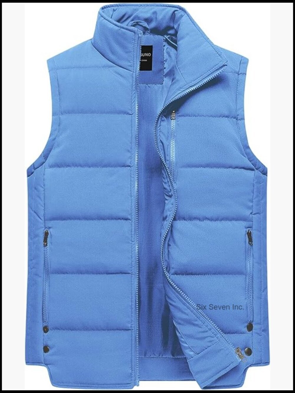 Women's Puffer Vest Stand Collar Quilted Waistcoat Outdoor Padded Ski Vest